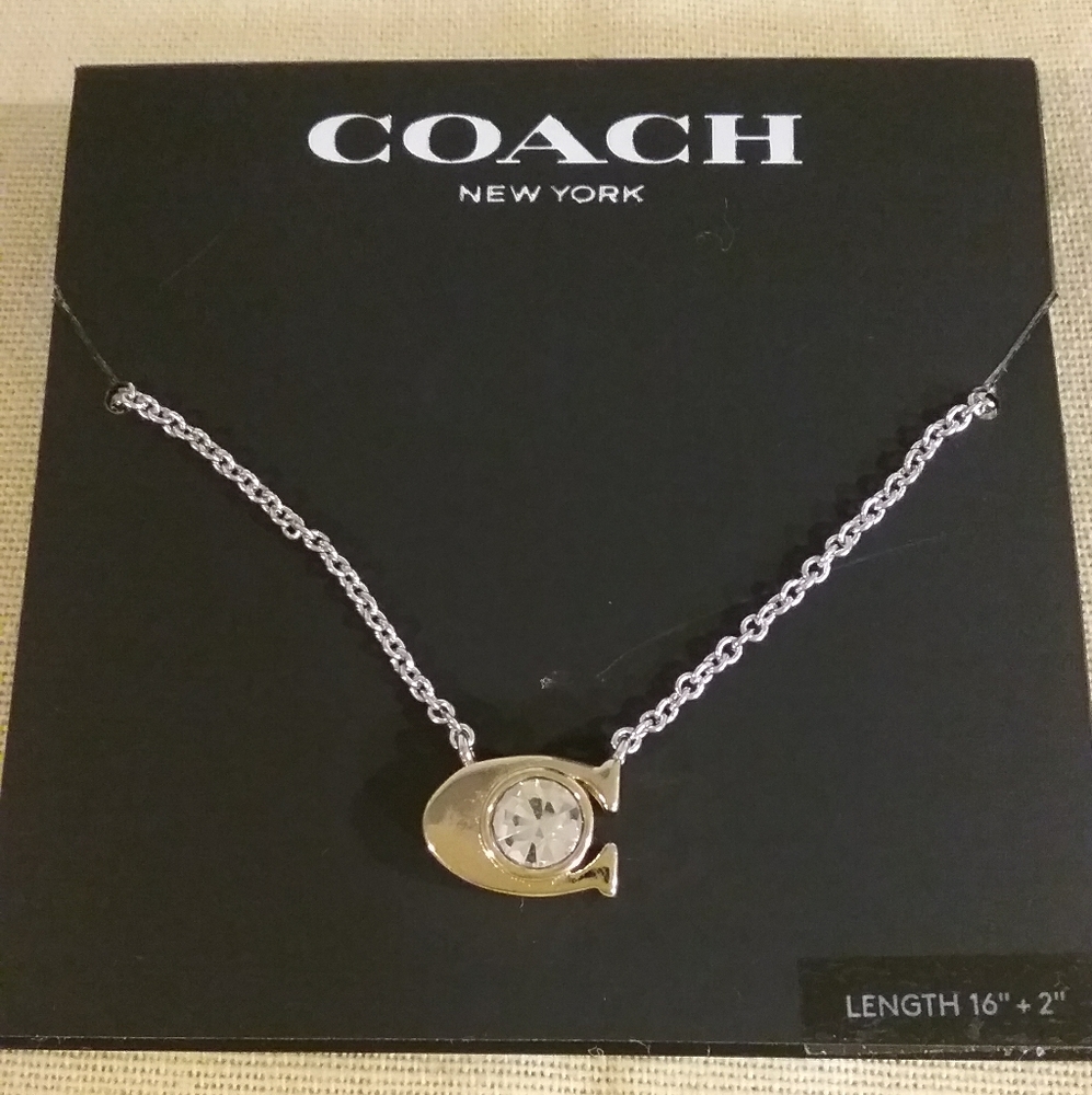 Brand new Coach Silver Necklace